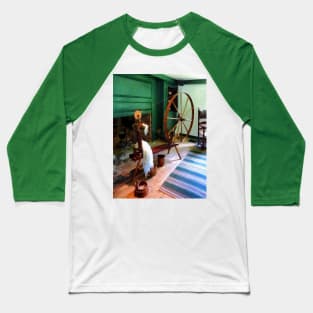 Knitting - Large Spinning Wheel Baseball T-Shirt